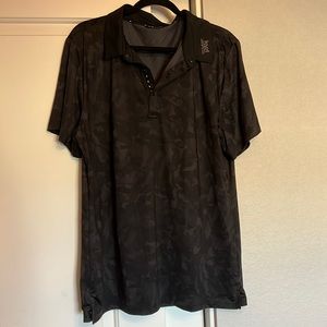 Black and Camo PXG Golf Polo Shirt